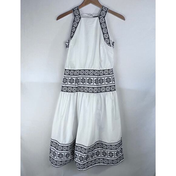 Ann Taylor Dresses & Skirts - NEW ANN TAYLOR SIZE 2 $219 WHITE BLACK EMBROIDERED HALTER MAXI MIDI DRESS